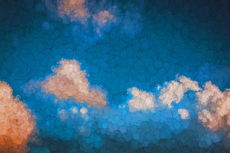 Clouds Stratocumulus Blue Sky Painted 14 Photograph by Rich Franco