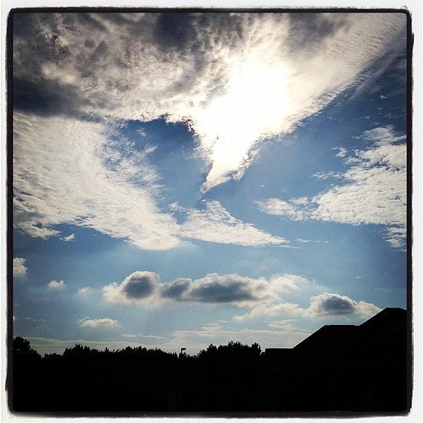 Sun Photograph - #clouds #sun #outside by Jason Antich
