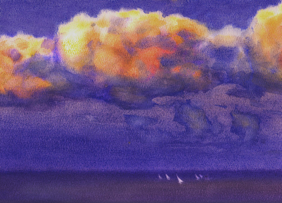 Clouds Painting by Valeriy Mavlo