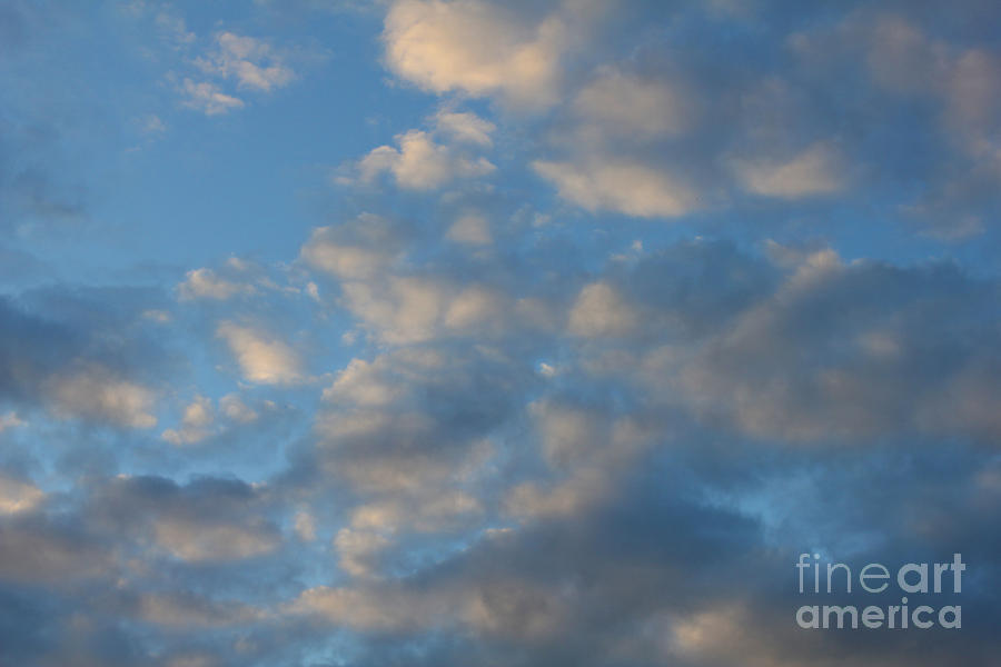 Clouds with Blue Sky Photograph by Donna L Munro