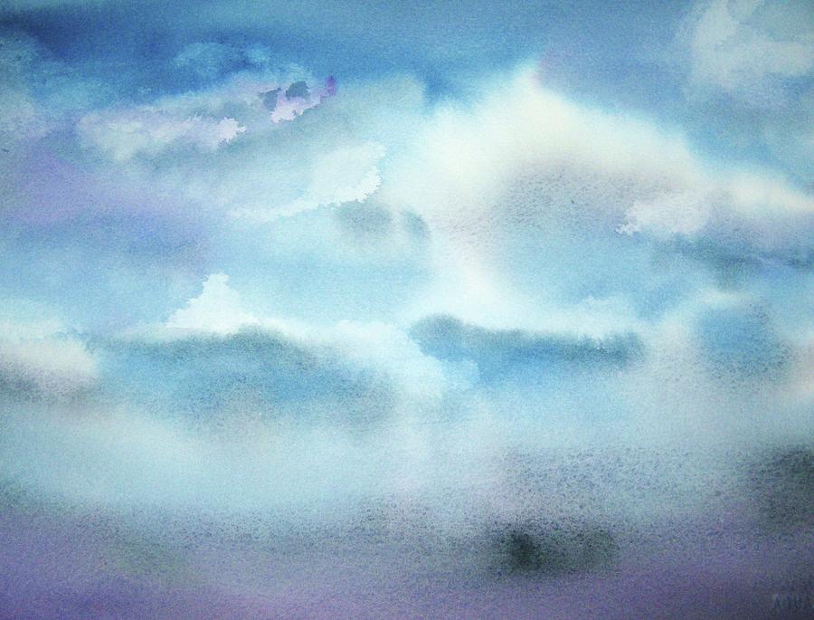 Nature Painting - Cloudscape by Ellen Levinson