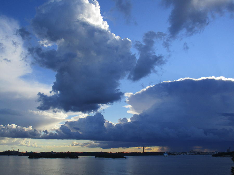 Cloudscapes and the sea Photograph by Rosita Larsson