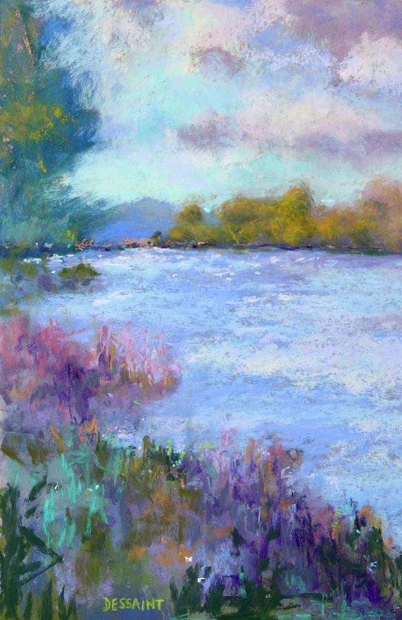Summer Painting - Cloudy Afternoon by Linda Dessaint