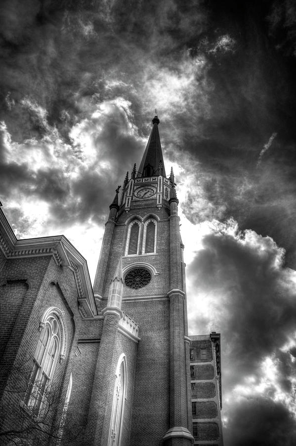 Cloudy Assumption Black and White Photograph by FineArtRoyal Joshua Mimbs