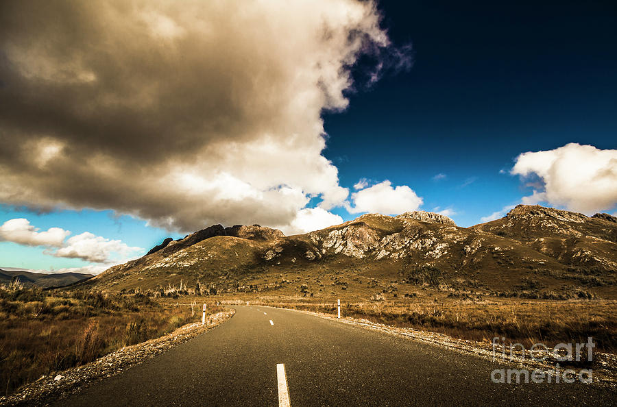 Cloudy country road Photograph by Jorgo Photography