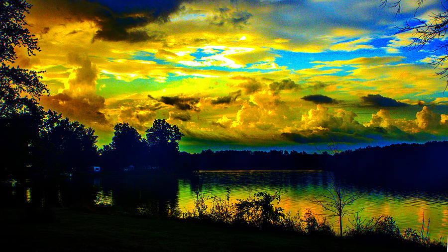Cloudy Dawn Colors Photograph by Jeff Kurtz