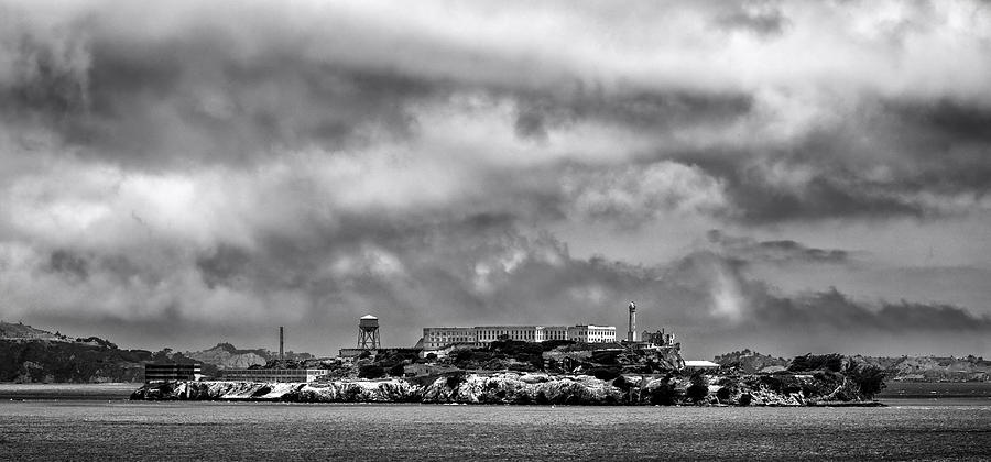 Cloudy Day at Alcatraz Photograph by Matt Hammerstein