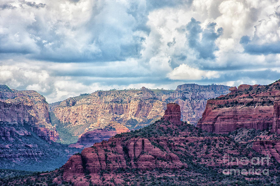 Cloudy day in Sedona  Photograph by Ruth Jolly