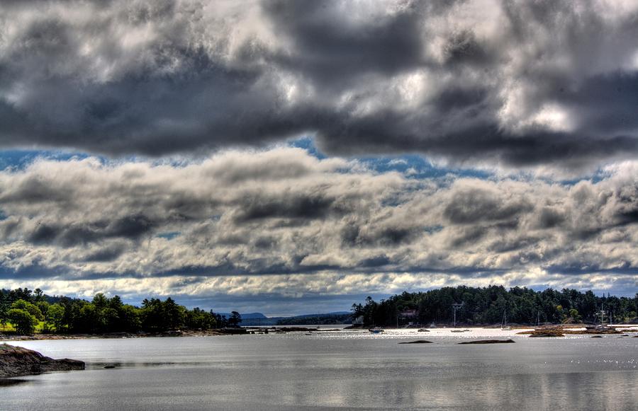 Cloudy Day on Blue Hill Bay I Photograph by Greg DeBeck