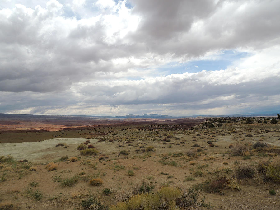 Cloudy Desert Photograph by Andrew Chambers