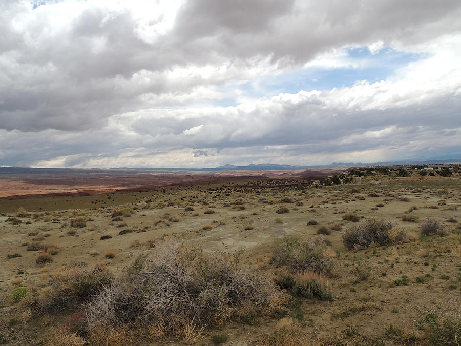 Cloudy Desert Utah Photograph by Andrew Chambers