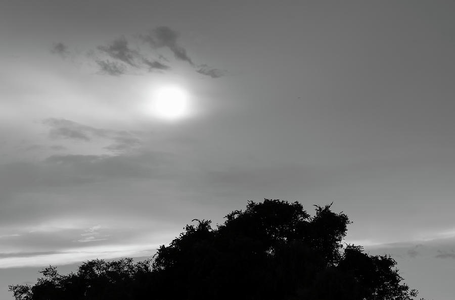 Cloudy Full Moon Photograph by Robert Wilder Jr