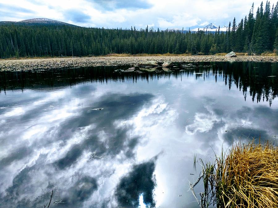 Cloudy lake Photograph by Chad Vidas - Fine Art America