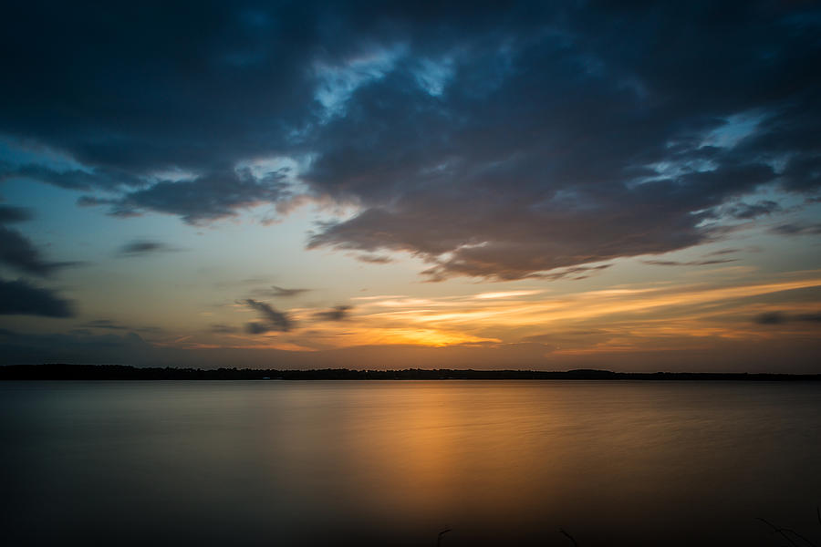 Cloudy Lake Sunset Photograph by Todd Aaron