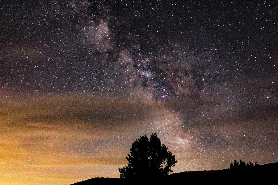 Cloudy Milky Way Photograph by Travis Boyd