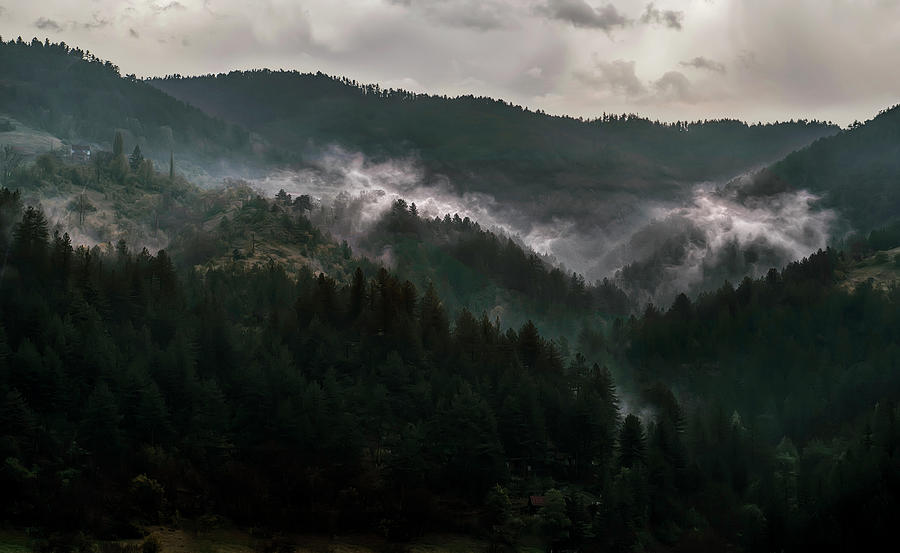 Cloudy morning in Bosnia Photograph by Jaroslaw Blaminsky