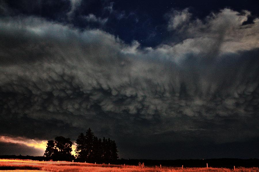 Cloudy night Photograph by David Matthews