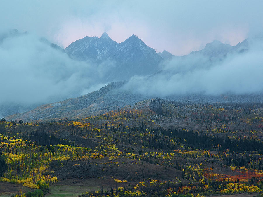 Cloudy Peaks Photograph by Aaron Spong