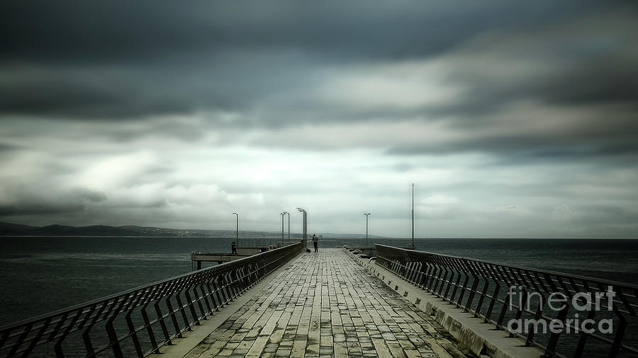 Cloudy Pier Photograph by Perry Webster