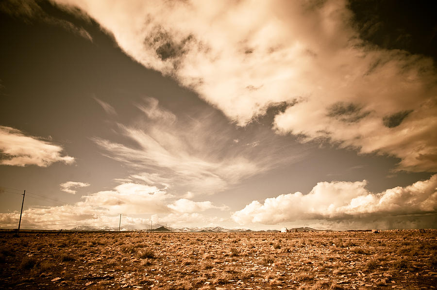 Cloudy Plain Photograph by Scott Sawyer