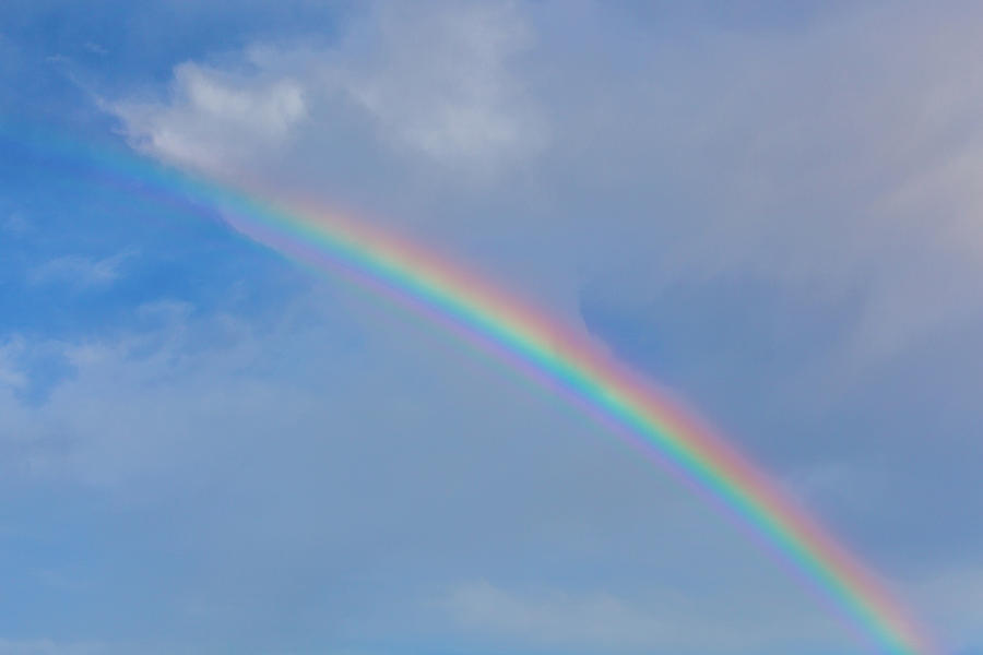 Cloudy Rainbow Photograph by SR Green
