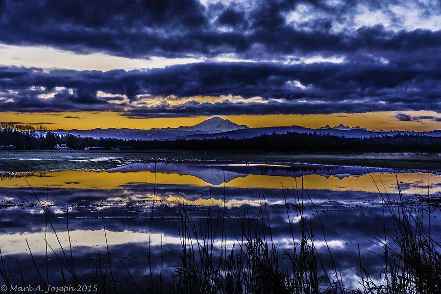 Cloudy Reflection Photograph by Mark Joseph