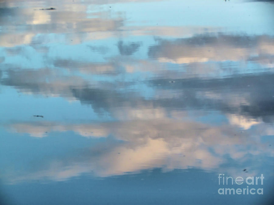 Abstract Photograph - Cloudy Reflections by Elizabeth Dow