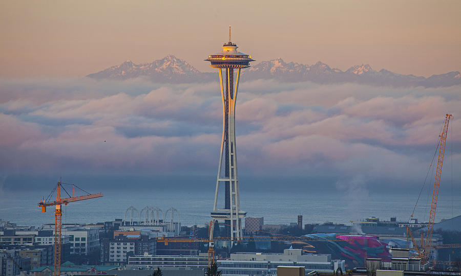 Cloudy Seattle Morning Photograph by Matt McDonald