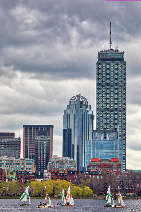 Cloudy Skies over Boston Back Bay Photograph by Juergen Roth