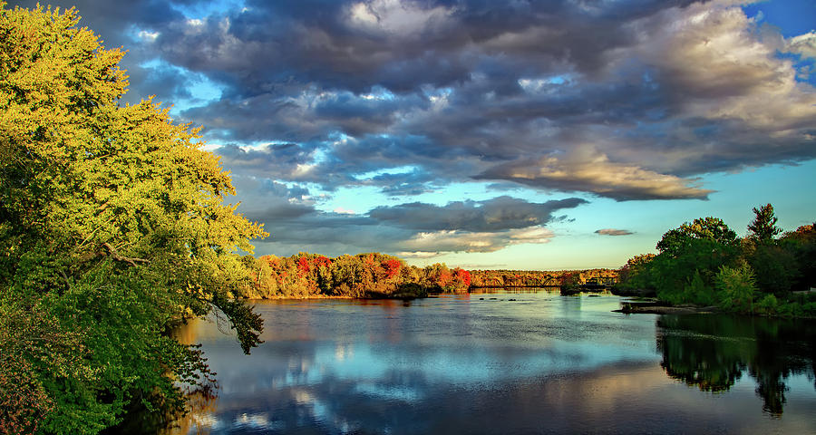 Cloudy Skies Over The Stillwater River Photograph by Mountain Dreams