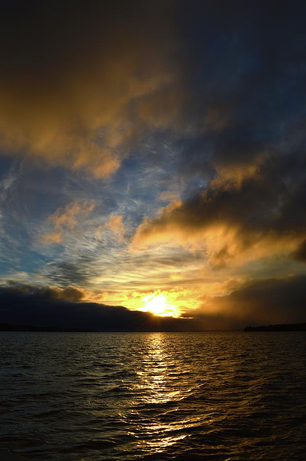 Cloudy Sunrise  Photograph by Lyle Crump