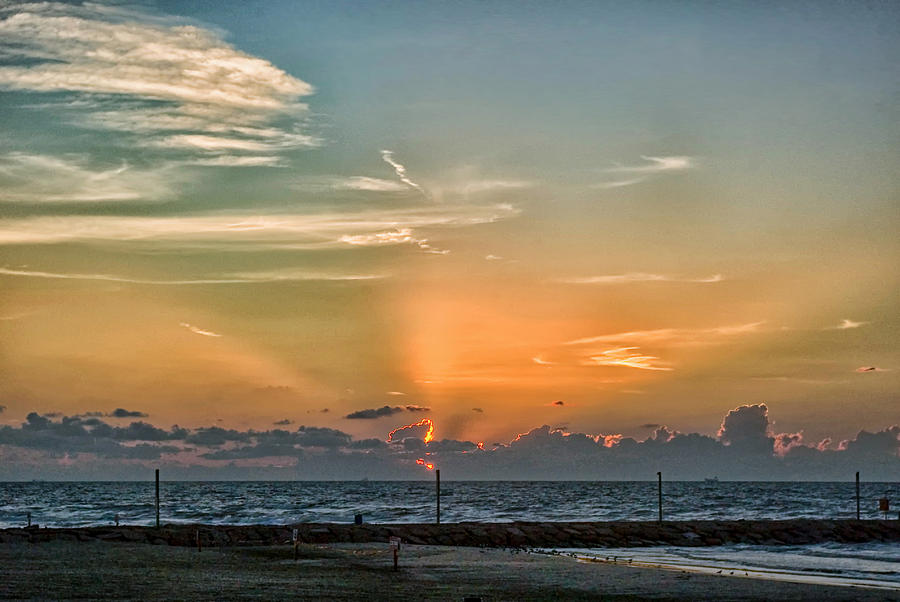 Cloudy Sunrise Photograph by Robert Brown