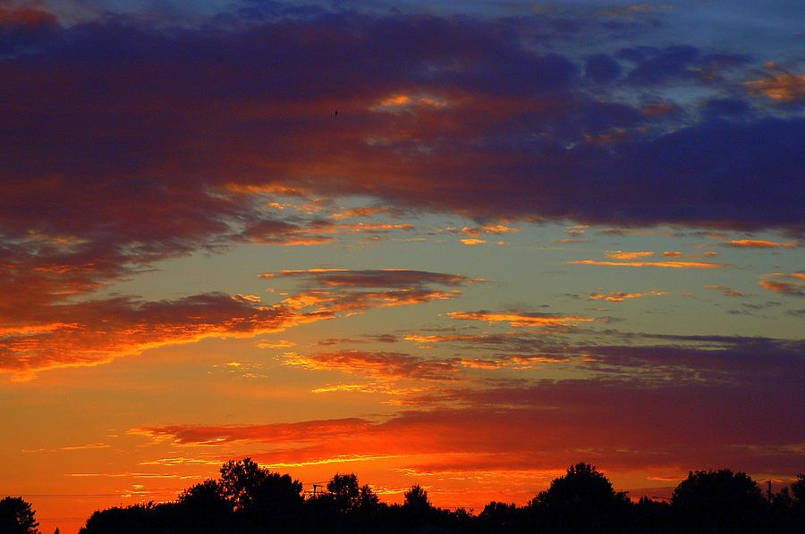 Cloudy Sunset Photograph by Monica Lewis