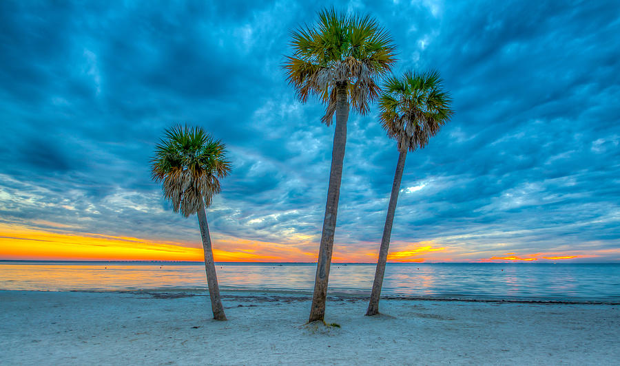 Tampa Photograph - Cloudy Sunset -Tampa, Florida by Lance Raab Photography