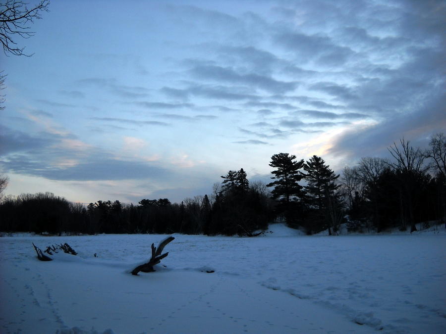 Cloudy Winter Dawn Photograph by Kent Lorentzen