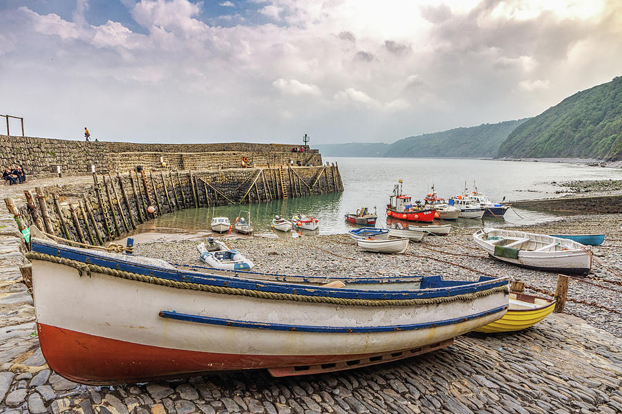 Clovelly Boats Photograph by Framing Places