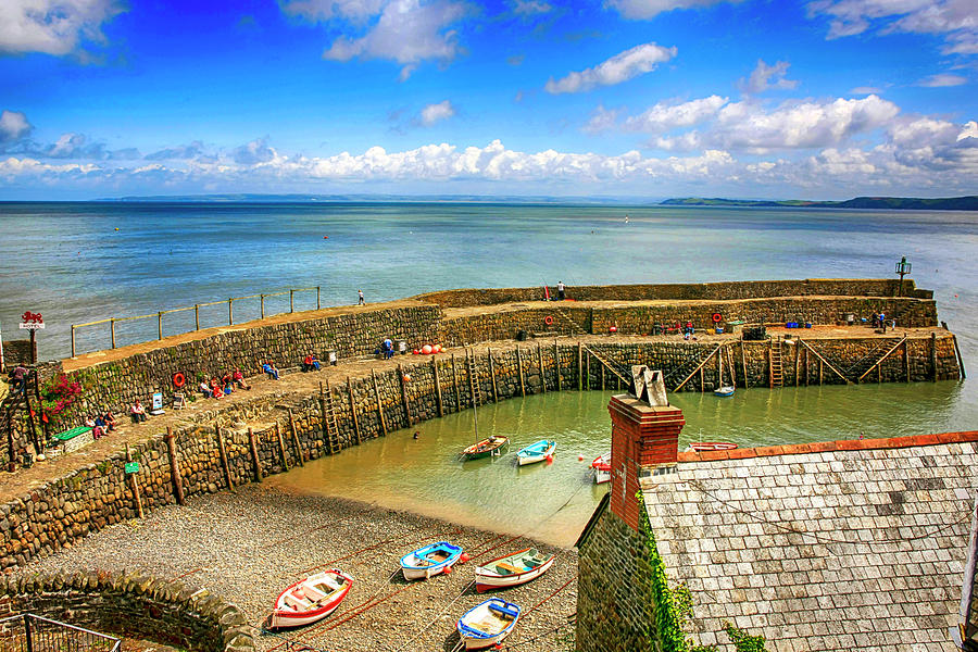 Clovelly Harbor in Devon, UK Photograph by Chris Smith