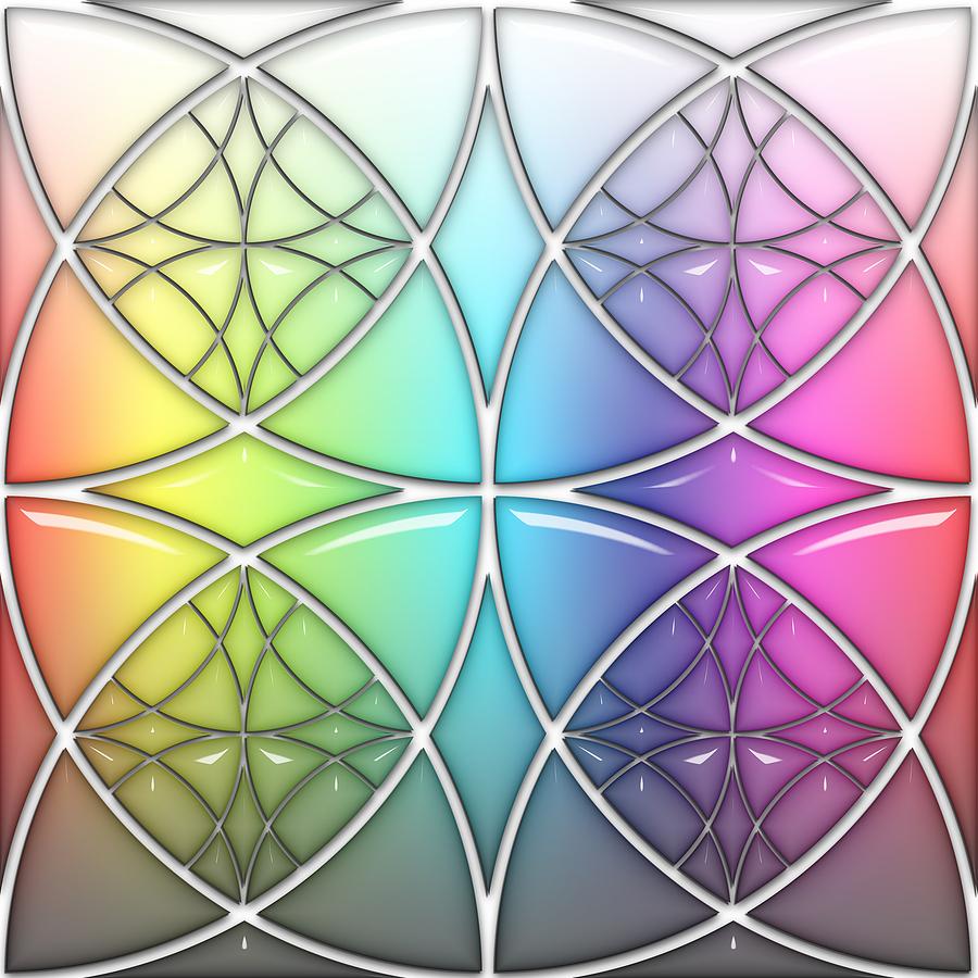Clover Star Soft Rainbow Drop Digital Art by DiDesigns Graphics