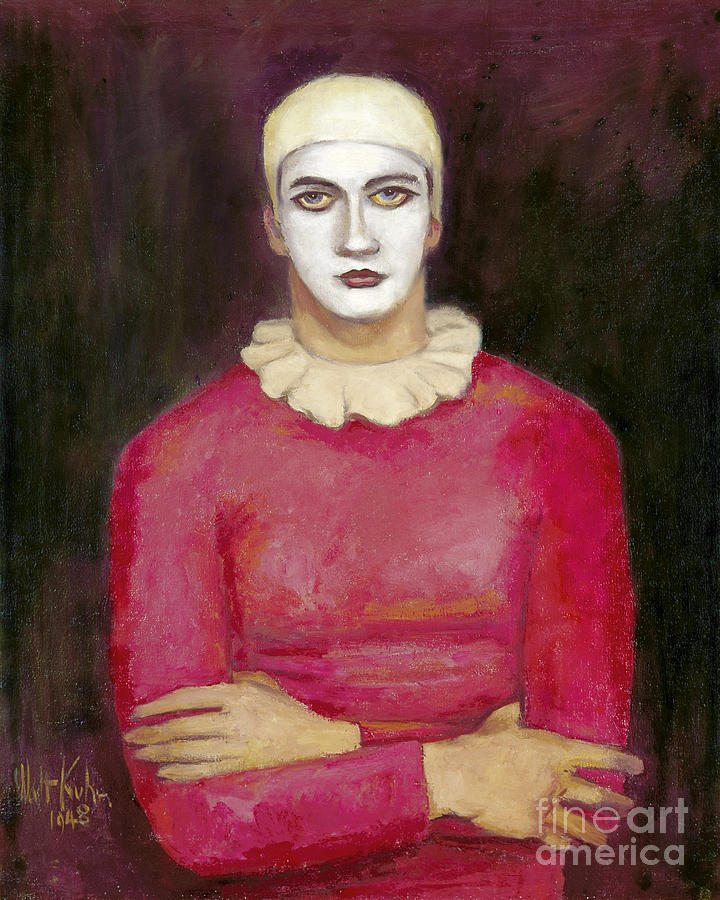 Clown 1948 Painting by Granger
