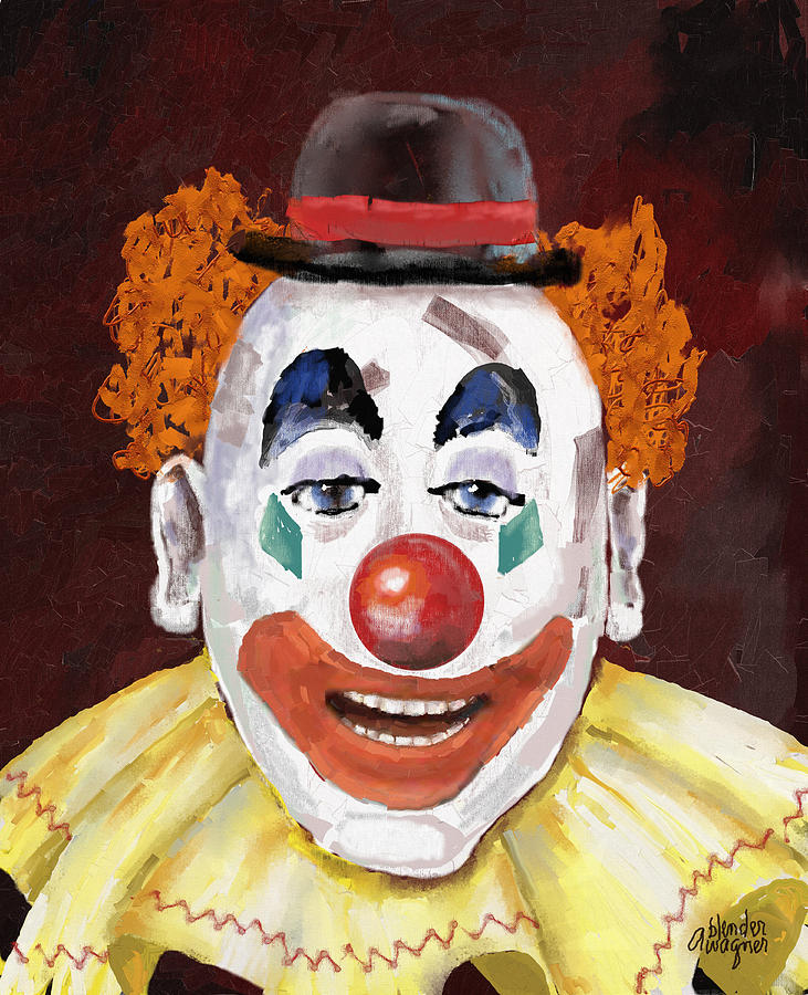 Clown Digital Art by Arline Wagner