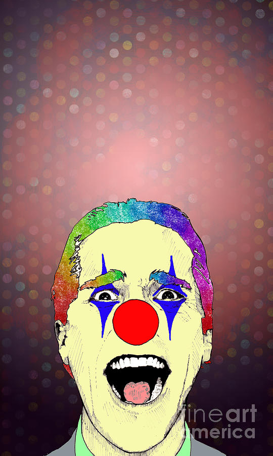 clown Christian Bale Digital Art by Jason Tricktop Matthews