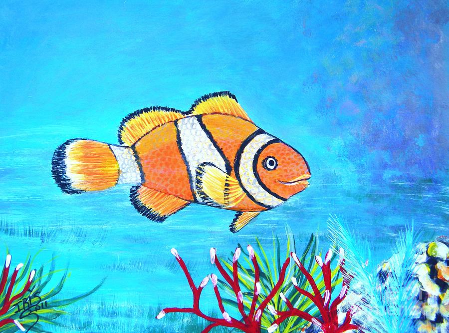 Clown Fish Painting by Iris Mora - Fine Art America