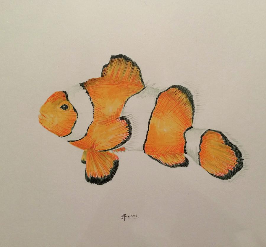 Clown Fish Painting by Rick Adleman