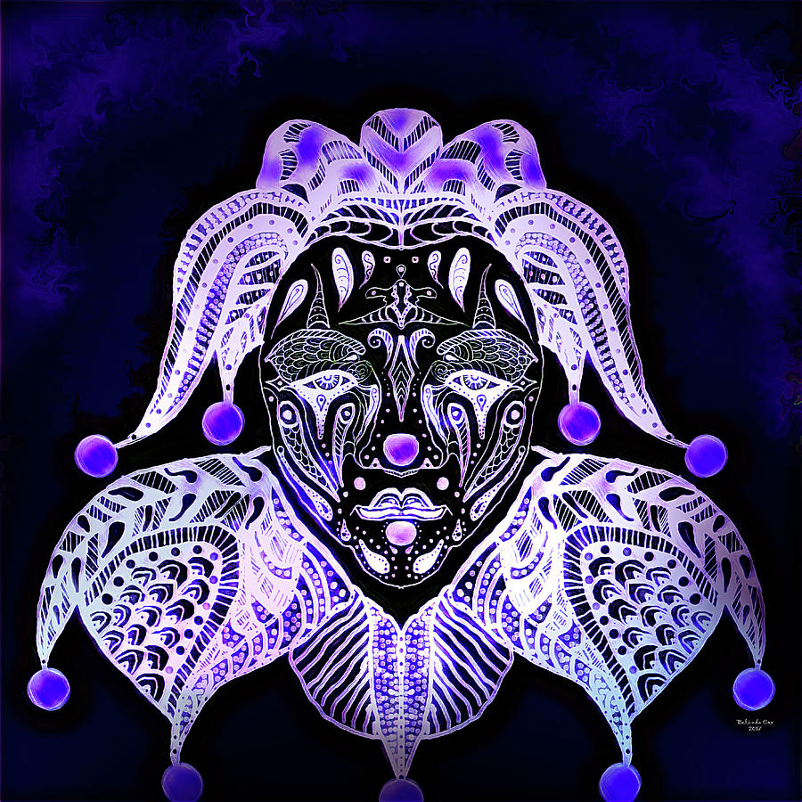 Clown Mandala Digital Art by Artful Oasis