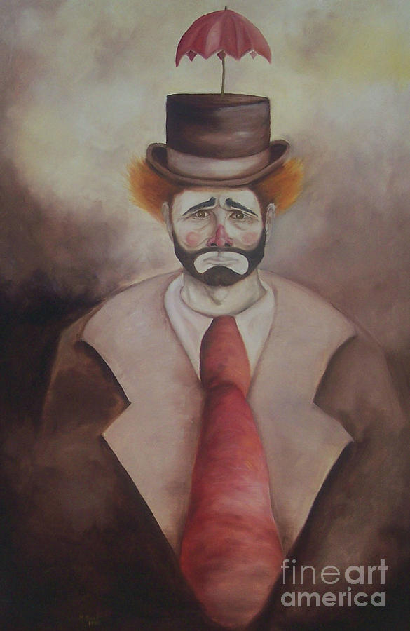 Clown Painting by Marlene Book