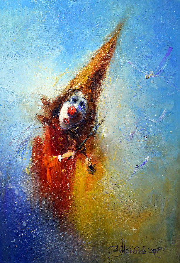Clown Musician Photograph by Igor Medvedev
