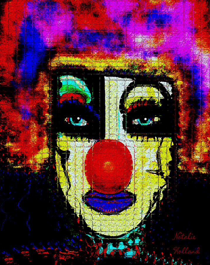 Clown Mixed Media by Natalie Holland