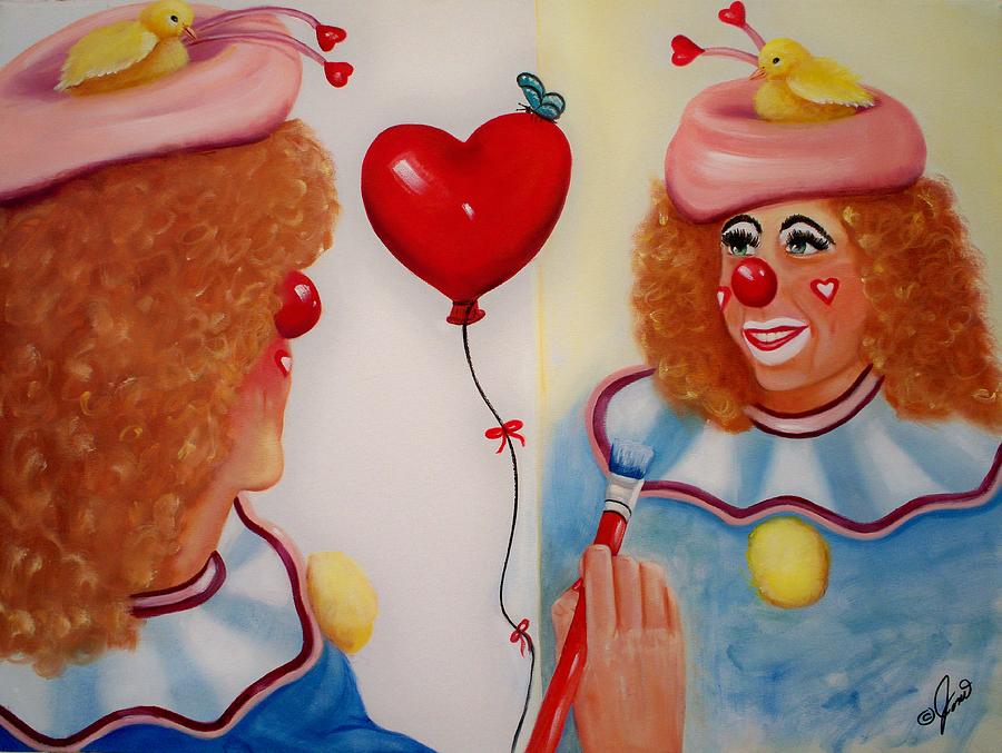 Clown Painting Painting by Joni McPherson
