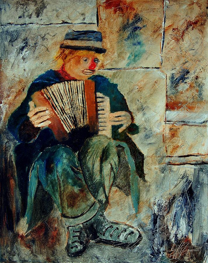 Music Painting - Clown by Pol Ledent