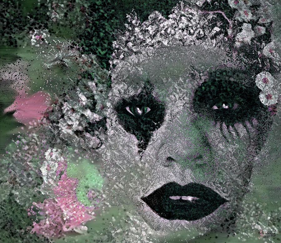 Clown Princess Splatter Art Digital Art by Artful Oasis